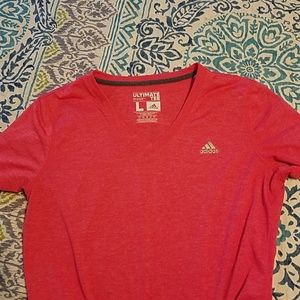 Adidas dry fit v neck shirt